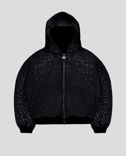 Revelse – Sweat à capuche zippé Brume Stellaire