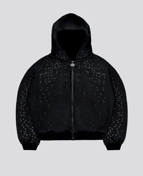 Revelse – Sweat à capuche zippé Brume Stellaire