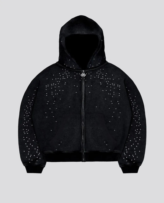 Revelse – Sweat à capuche zippé Brume Stellaire